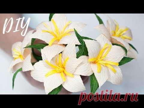 ВЕСЕННИЕ ЦВЕТЫ из гофрированной бумаги ЛЕГКО и ПРОСТО ☆ МК ☆ DIY Corrugated Paper Flowers