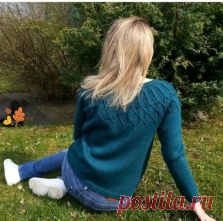 Красивый джемпер спицами