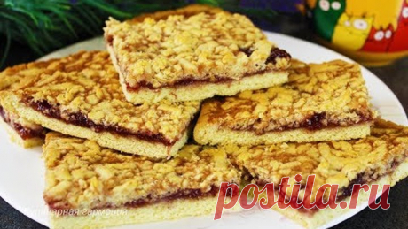 Знаменитый Тертый Пирог из Детства! 😋🥧 Песочный Пирог с Вареньем! Песочное тесто