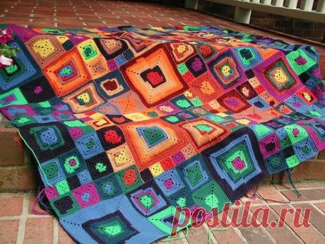 МИР РУКОДЕЛИЯ: Пледы, множество пледов, спицами и крючком