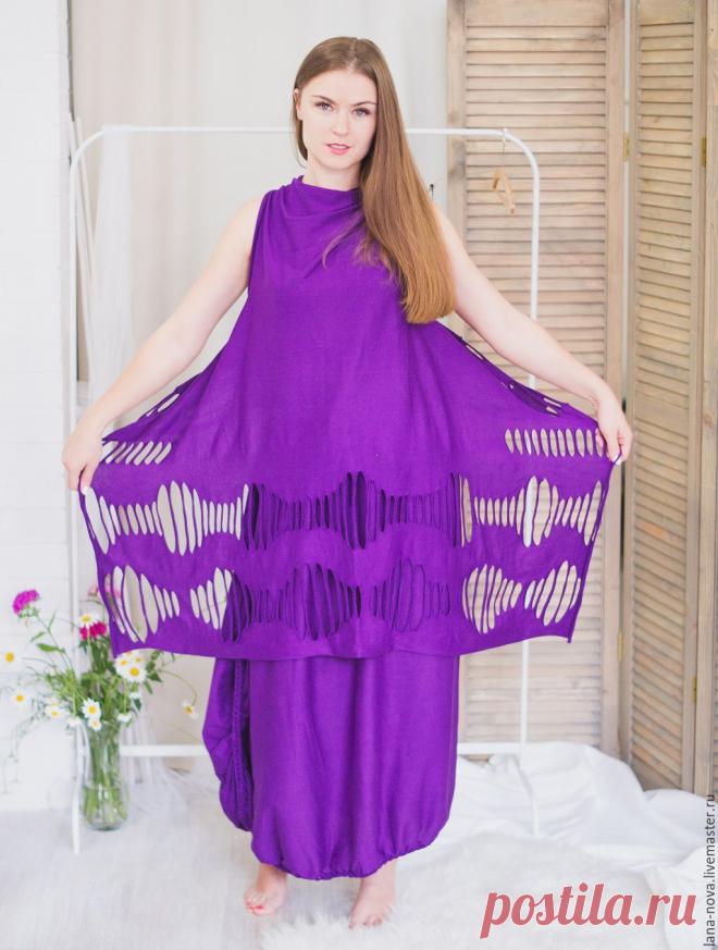 Купить платье-разлетайка Жёлтое - желтый, однотонный, платье трансформер, безразмерное, платье оверсайз, оверсайз