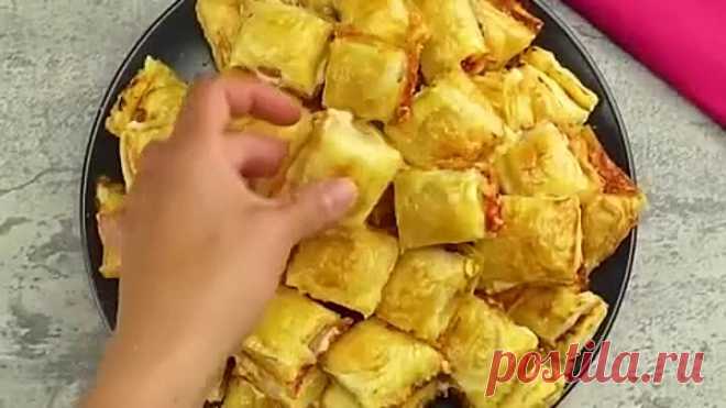 Закуска из слленого теста