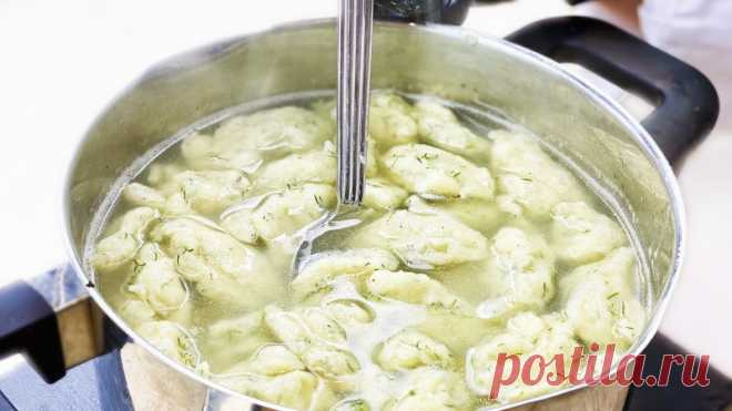 Вкусный суп с клецками как в детском саду за 20 минут