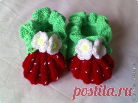 Пинетки &quot;Землянички&quot; | Своими руками