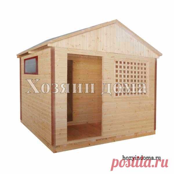 Летняя кухня для дачи. Размер 3х3 метра, два помещения, боковое окно глухое, закрыто поликарбонатом. Декоративные решетки на окнах первого помещения. #летняякухня #хозблоки #хозяиндома
