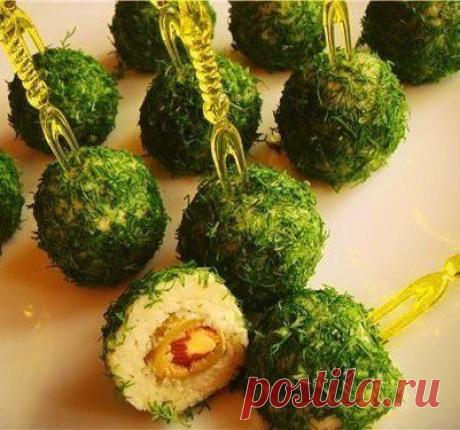 Нарядные сырные шарики / Здоровый аппетит