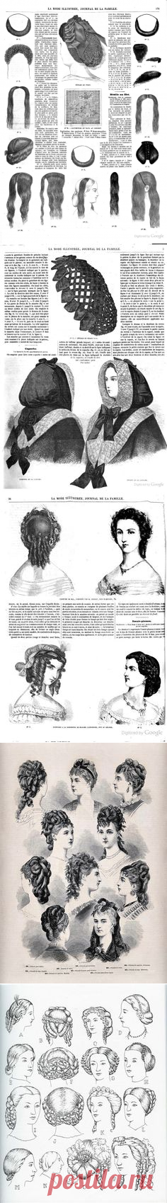 La Mode illustrée 1863 May | Hair | Мода и Книга