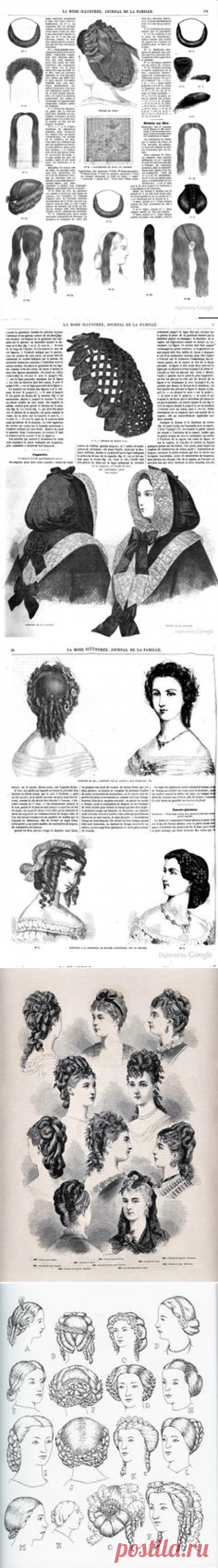 La Mode illustrée 1863 May | Hair | Мода и Книга