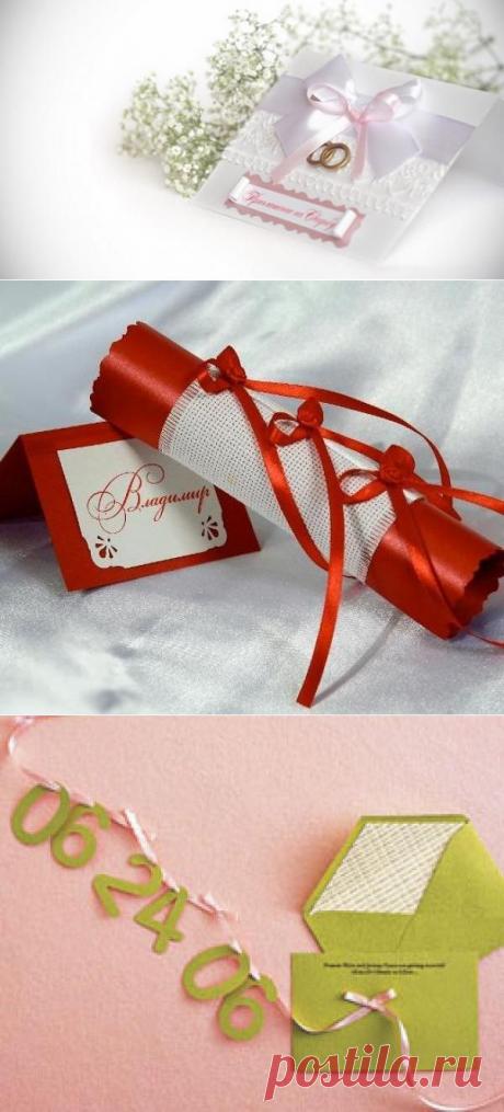 Необычные приглашения на свадьбу: как сделать своими руками?