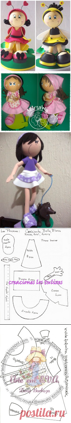 MIS PEQUEÑAS COSAS: MOLDES PARA HACER FOFUCHAS ENCONTRADOS EN LA WEB