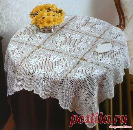 . Скатерть - Все в ажуре... (вязание крючком)