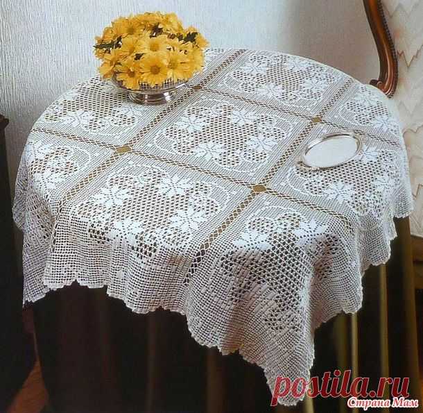 . Скатерть - Все в ажуре... (вязание крючком) - Страна Мам
