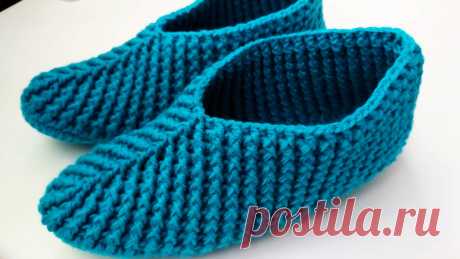 Их вяжут постоянно Тапочки следки крючком.