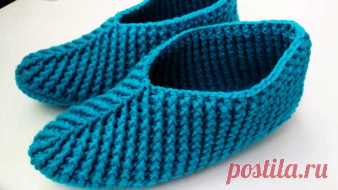 Их вяжут постоянно Тапочки следки крючком.