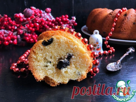 Лимонный кекс с изюмом – кулинарный рецепт