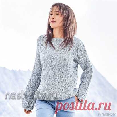ГОЛУБОЙ МЕЛАНЖЕВЫЙ ВЯЗАНЫЙ ДЖЕМПЕР СПИЦАМИ,
описание: http://nash-diy.ru/vjazanie-dlja-zhenschin/teplye-koftochki/356-goluboj-melanzhevyj-vjazanyj-dzhemper-spicami.html
