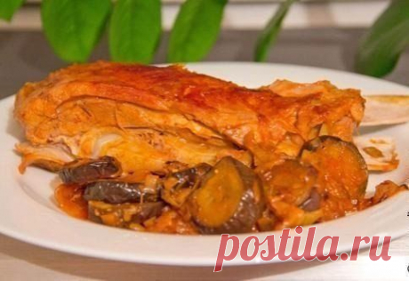 Телятина тушеная с баклажанами / Изысканные кулинарные рецепты