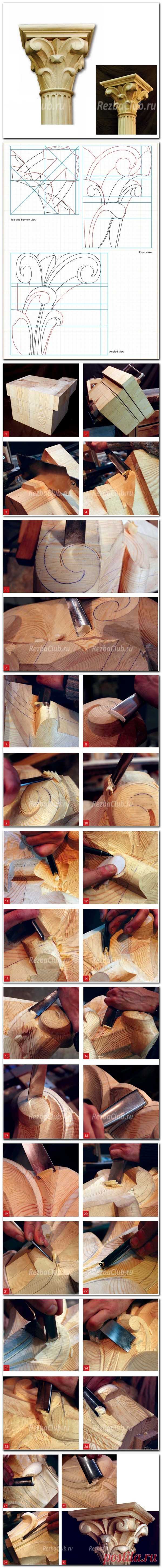#136 Капитель из дерева | Резьба Клуб