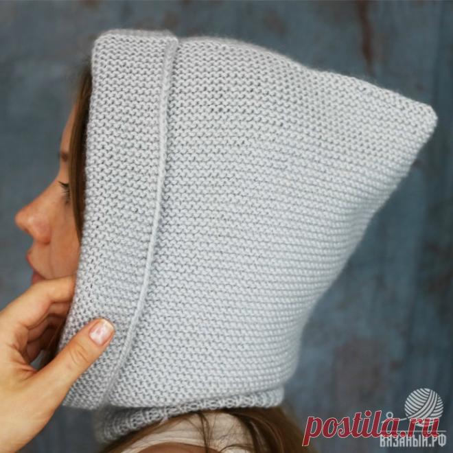 Вяжем капор спицами