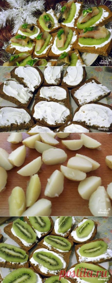 Канапе с селедкой и картошкой - пошаговый кулинарный рецепт на Повар.ру