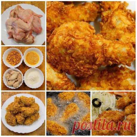 Как приготовить крылышки а-ля kfc   - рецепт, ингредиенты и фотографии