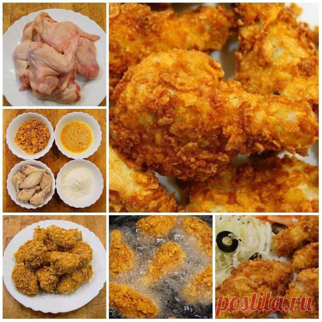 Как приготовить крылышки а-ля kfc   - рецепт, ингредиенты и фотографии