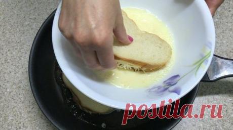 Готовлю гренки из детства, но с сюрпризом. Получается вкусно и нежно | Тарелка.ру Пульс Mail.ru