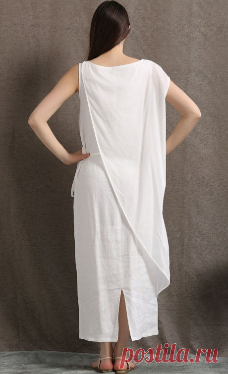 Белый хлопок белье платье сыпучих женщины одеваются C408 от YL1dress