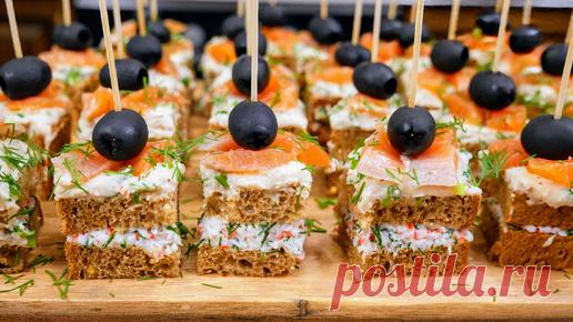 Не закуска, а ВОСТОРГ. Канапе РЫБНОЕ АССОРТИ на Новый год, цыганка готовит. | Галина Кухня | Дзен