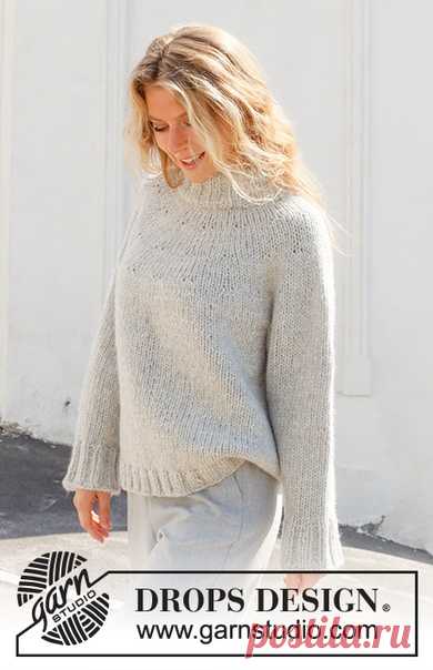 Свитер First Rain

Свитер из пряжи DROPS Wish либо DROPS Andes вяжется сверху вниз по кругу, имеет круглую кокетку и двойную горловину. Размеры S - XXXL.

Размеры: S - M - L - XL - XXL - XXXL

Понадобится:
Пряжа DROPS WISH (50% альпака, 33% хлопок, 17% мериносовая шерсть, 70м/50г)
500-550-600-650-750-800 г, цвет 03, light grey
либо пряжа DROPS ANDES (65% шерсть, 35% альпака, 90м/100г)
800-900-1000-1100-1200-1300 г, цвет 9020, light grey

Спицы:
Круговые спицы DROPS размер ...
