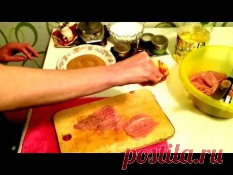 Куриный рулет рецепт с Сыром Что и как приготовить из Курицы в домашних условиях быстро вкусно видео