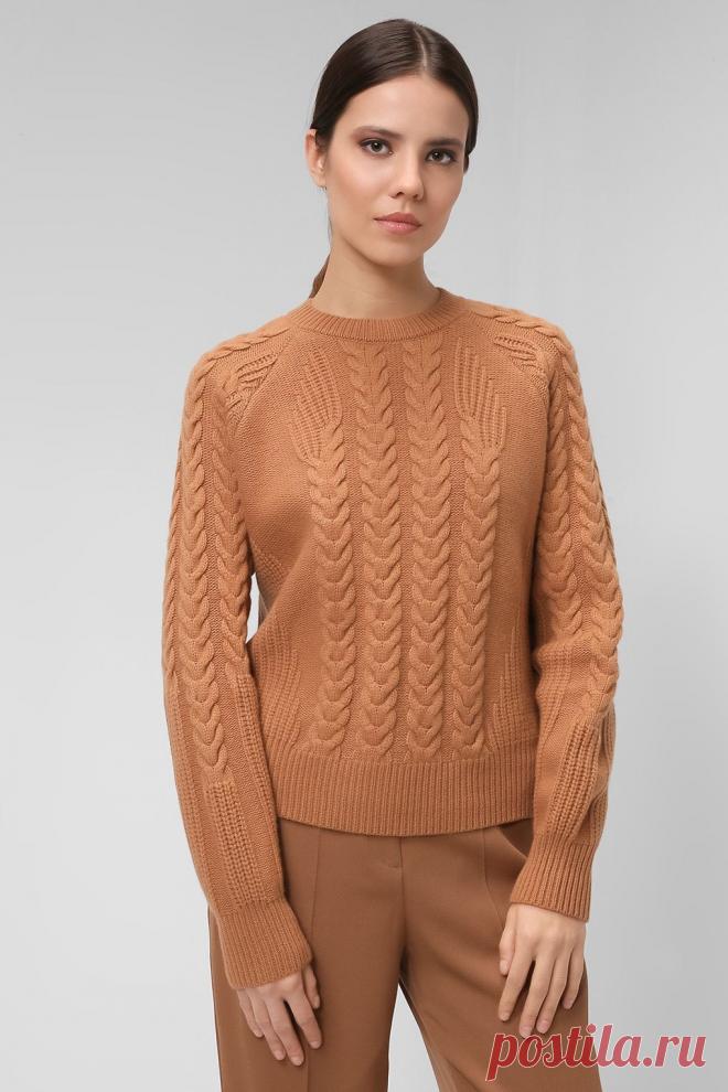Джемпер классический, со жгутами (схема узора)