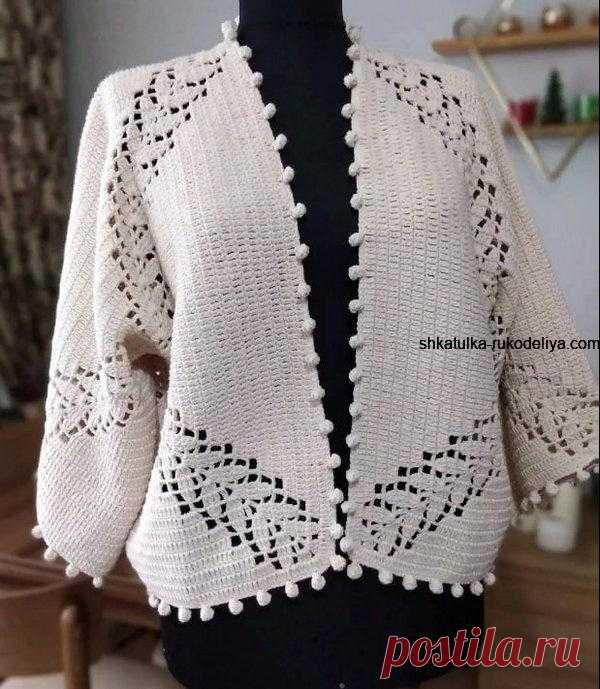 Кардиган крючком