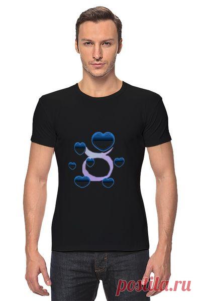 Футболка Стрэйч (Мужская) "Романтичный гороскоп - телец." от Hatulia - Printio