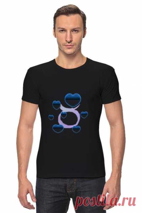 Футболка Стрэйч (Мужская) &quot;Романтичный гороскоп - телец.&quot; от Hatulia - Printio