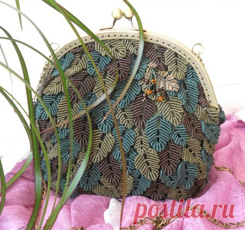 Сумочка "Дубрава" :: Макраме Сумки - ArtIzh.ru