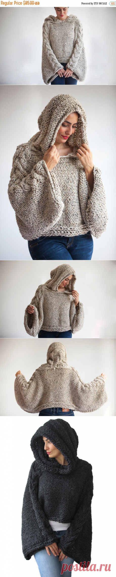 WINTER SALE 20% Tweed Beige Angel Sweater Capalet with от afra