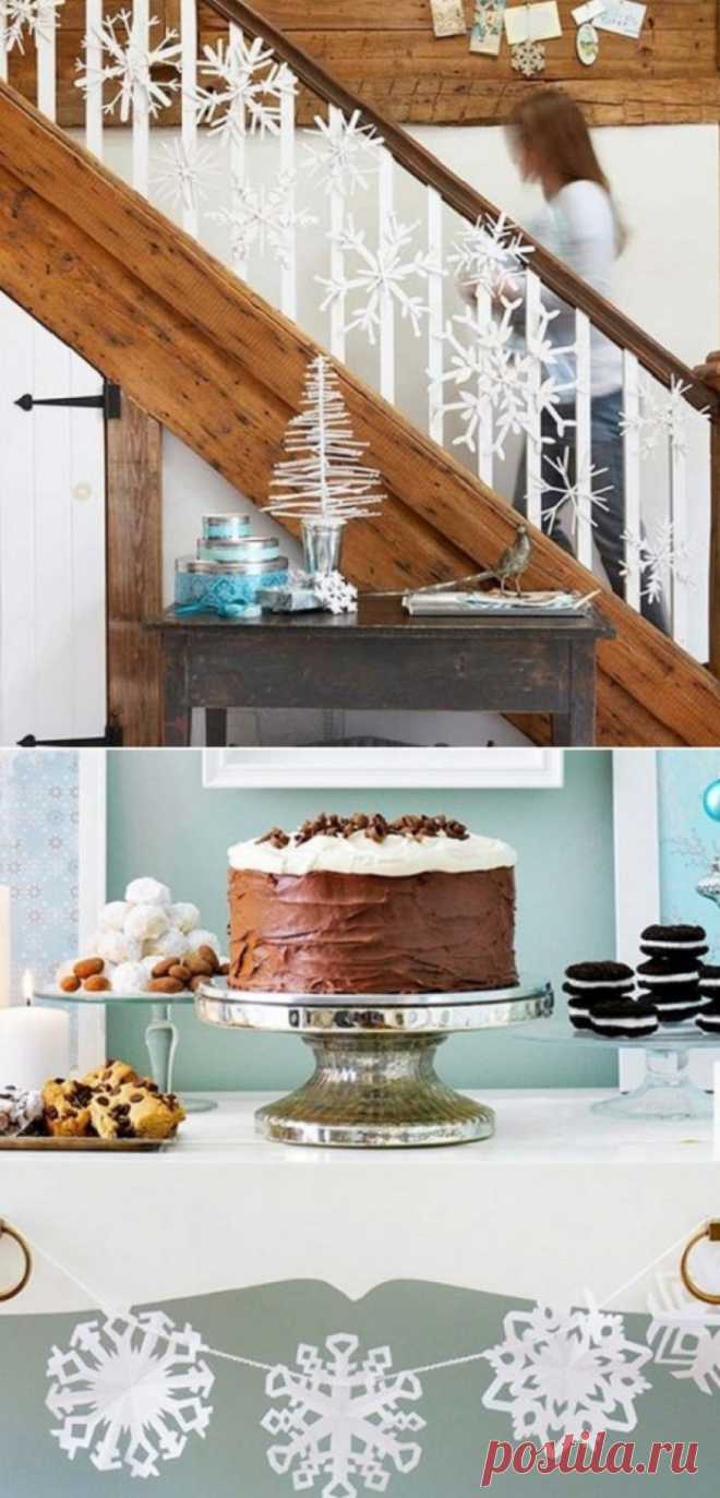 Схемы для вырезания снежинок