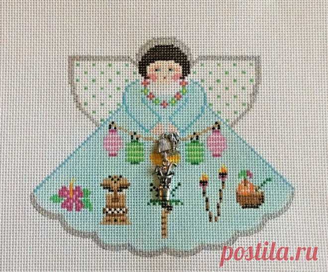 Handpainted Needlepoint Canvas Painted Pony Tiki Hut Angel Charm Summer PP-996KH • $61.99 HANDPAINTED NEEDLEPOINT CANVAS Painted Pony Tiki Hut Angel Charm Summer PP-996KH - $61.99. Retail $70+ elsewhere!New hand painted needlepoint canvasTiki Hut (drink) Angel, # PP996KH, charm attached Designer: Painted PonyMeasures: approx. 9.5