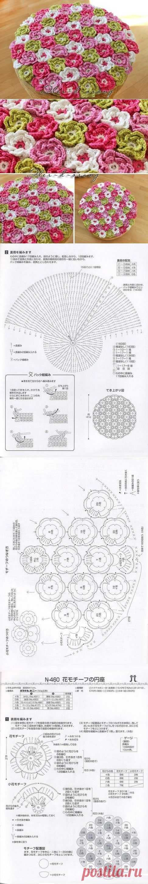 Коврики на стулья вязанные крючком. Коврик на стул крючком схемы | Laboratory household