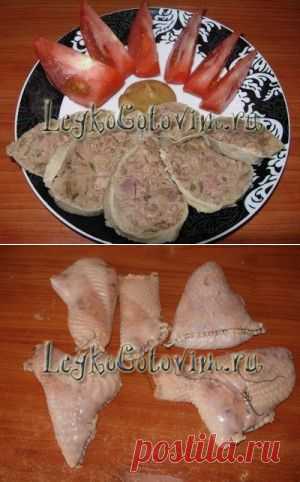 Фаршированная куриная шейка по-еврейски