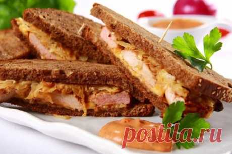 Бутерброды с жареным мясом и сыром – пошаговый рецепт с фото.