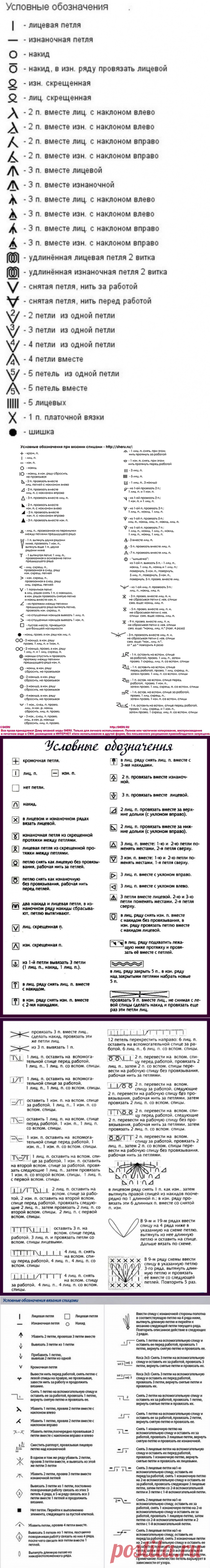 Разные схемы вывязывания красивых горловин — Сделай сам, идеи для творчества - DIY Ideas