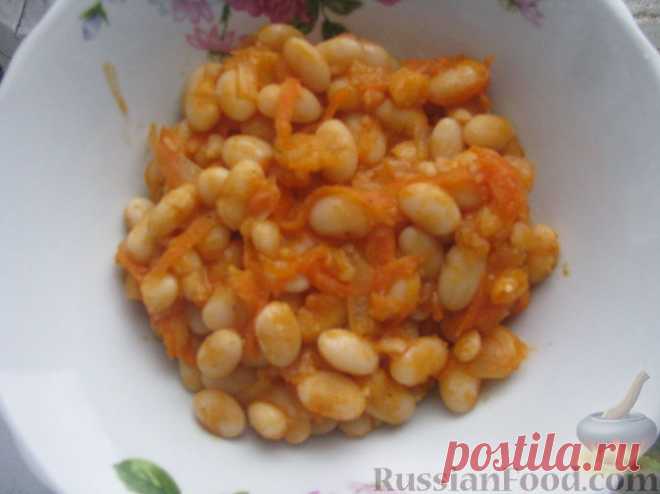 Рецепт: Фасоль тушёная с овощами на RussianFood.com