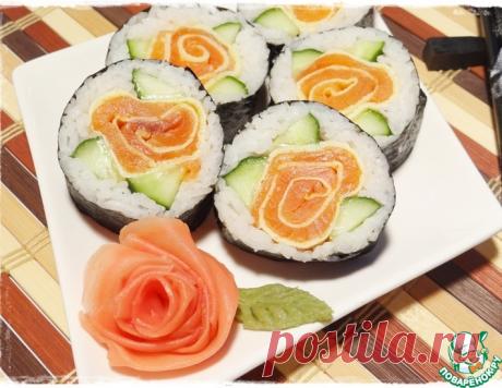 Роллы &quot;Роза&quot; с лососем – кулинарный рецепт