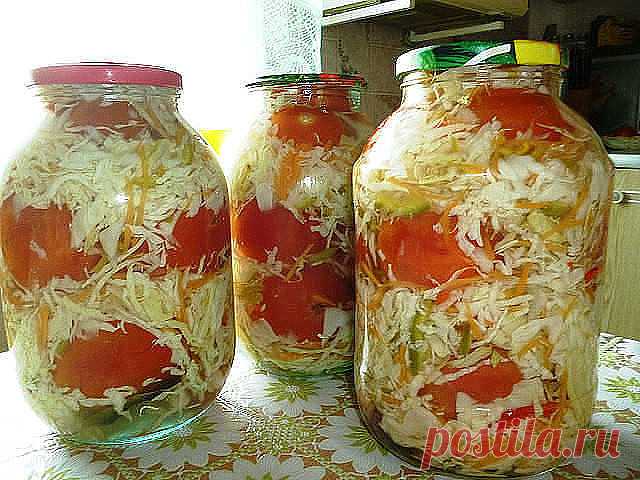 Томаты в капусте. Невероятно вкусные, на вкус напоминающие малосольные