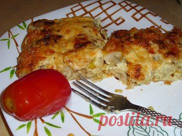 Запеканка из пельменей
