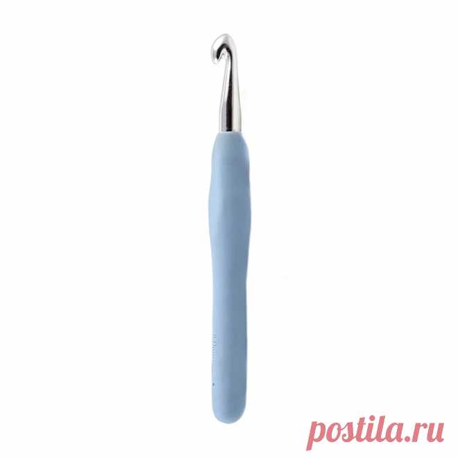 Крючок для вязания 8 мм. (металл, силикон) купить за 149 руб. в интернет-магазине Пряжа Центр
