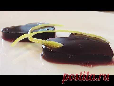 Желе из красного вина