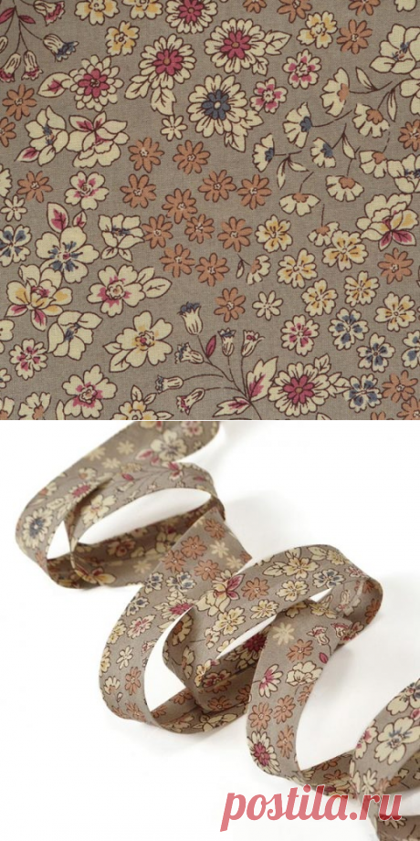 Liberty grigio antico, cotone leggero | Mercerie Germaine